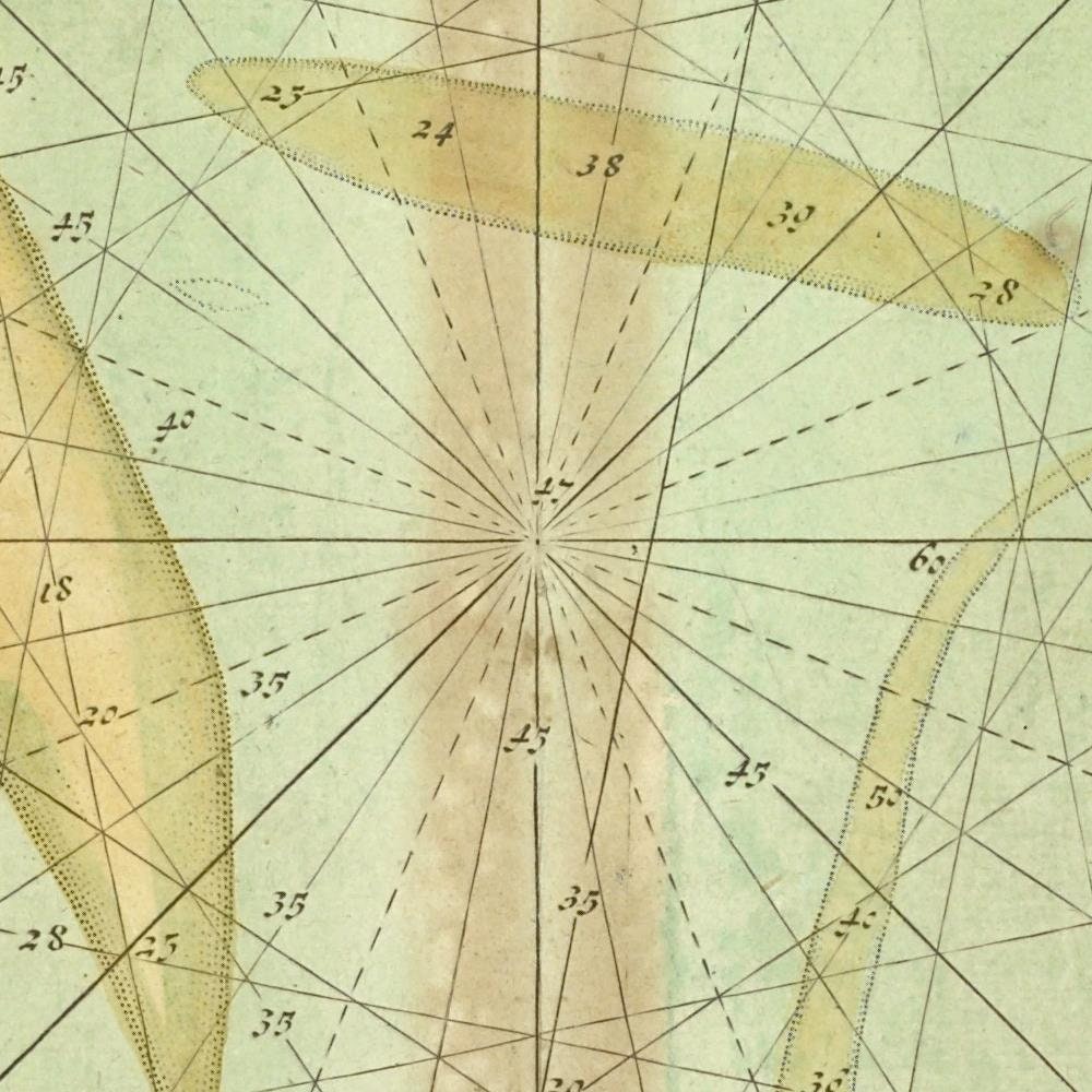 detail of the map from the centre