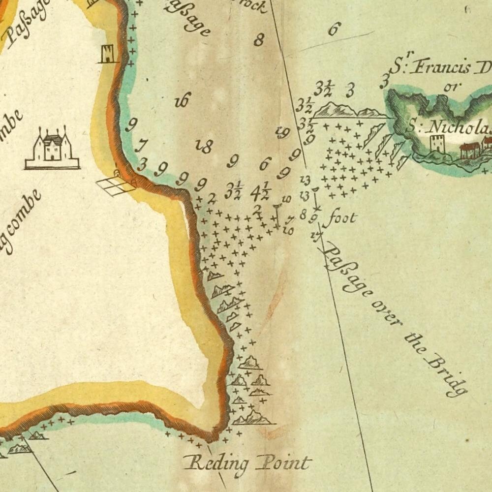 detail of the map from the centre