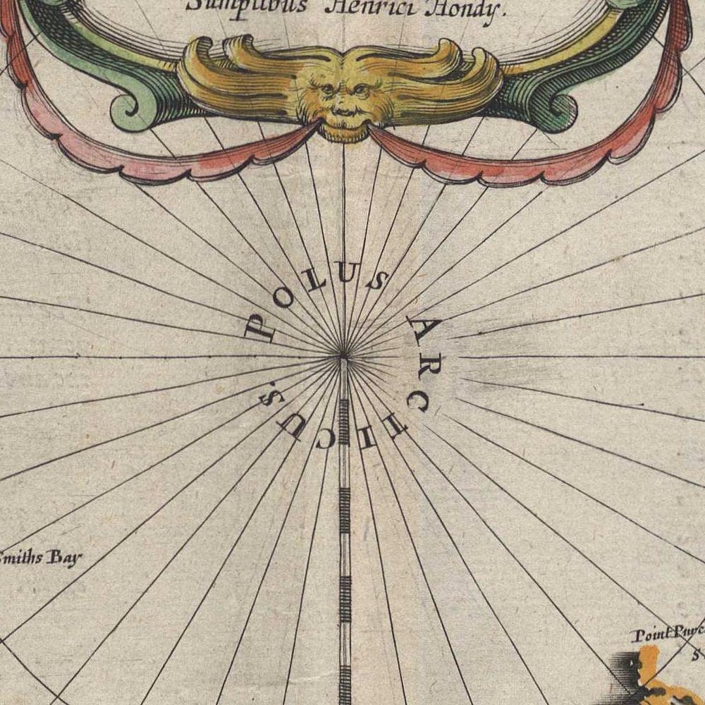 detail of the map from the centre