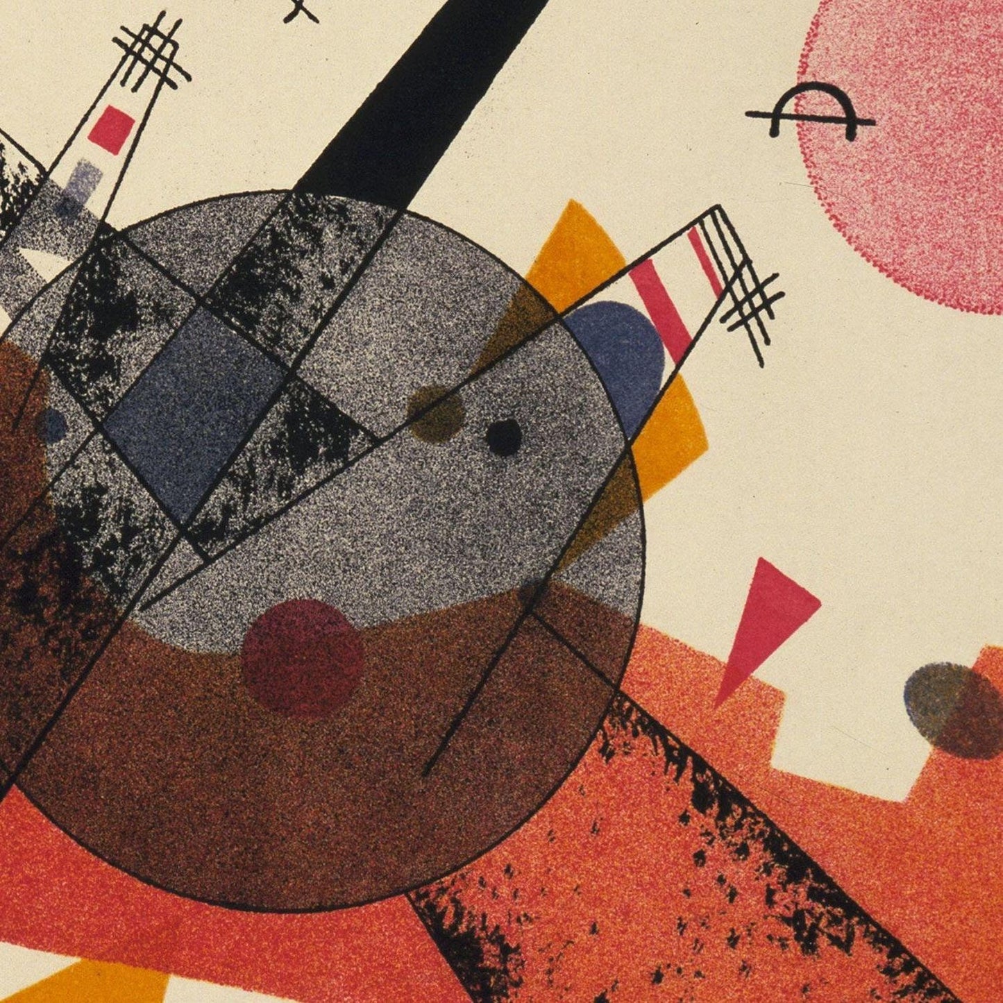 detail of the fine art reproduction from the centre