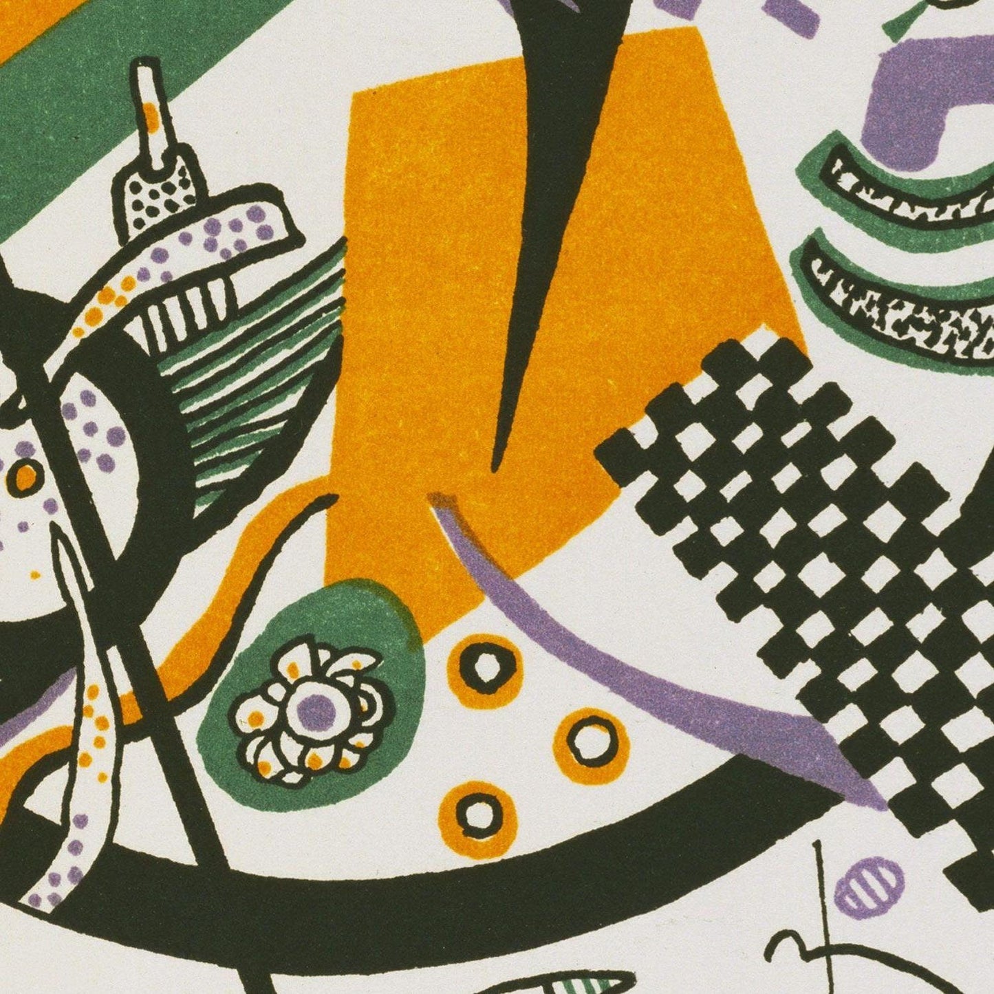 detail of the fine art reproduction from the centre