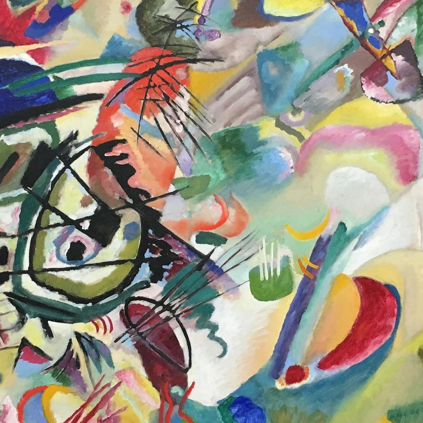 detail of the fine art reproduction from the centre