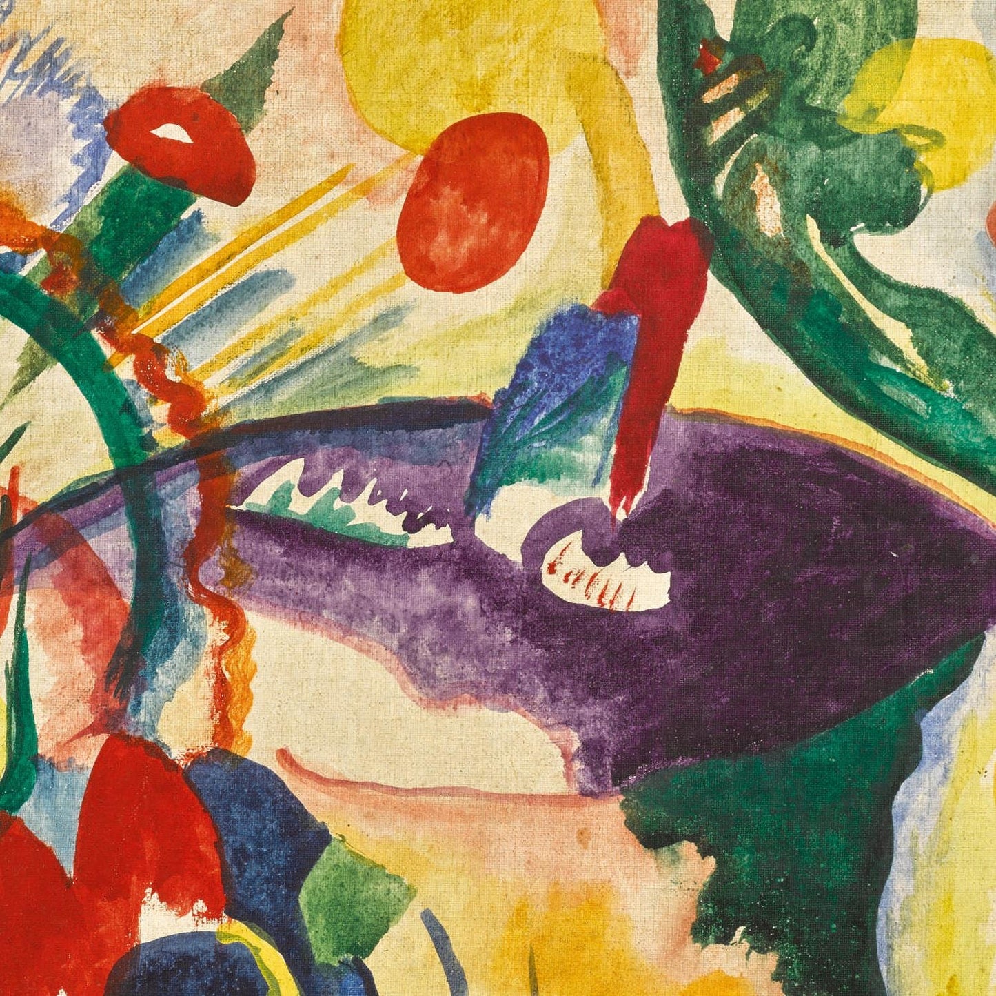 detail of the fine art reproduction from the centre