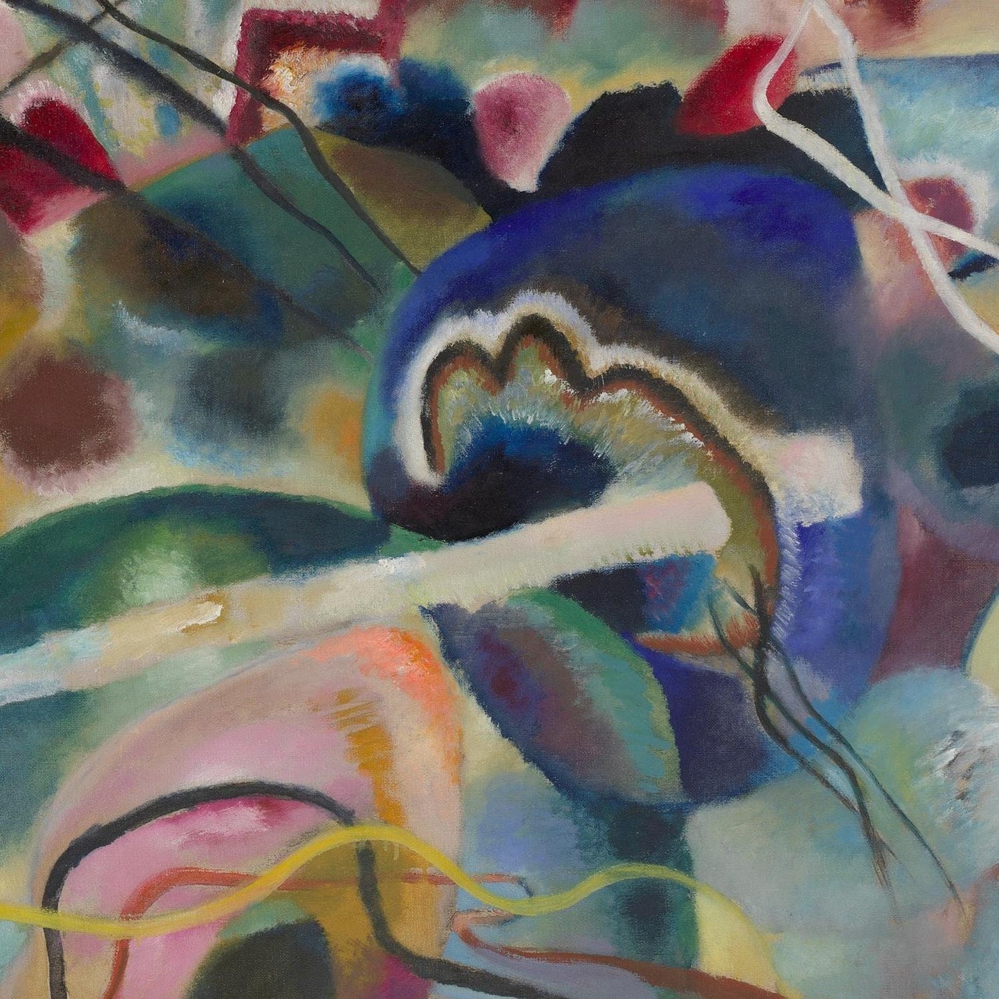 detail of the fine art reproduction from the centre