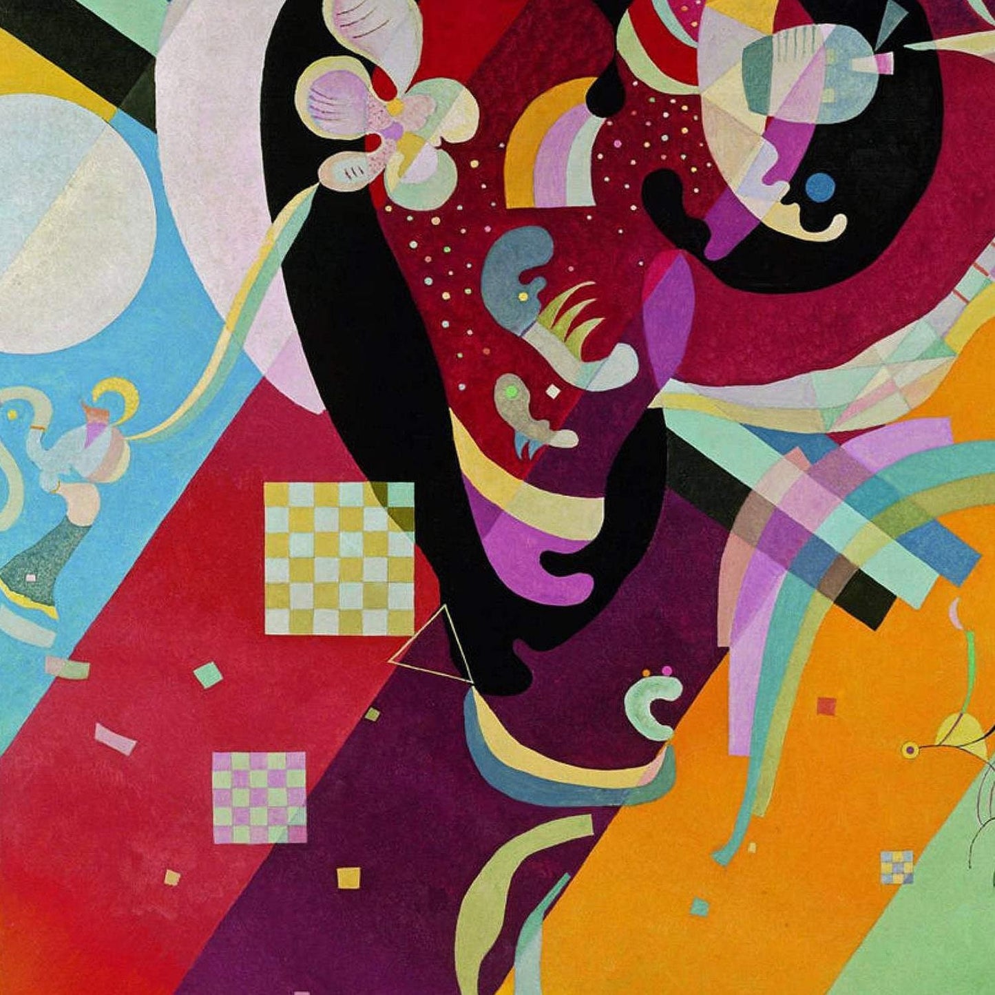 detail of the fine art reproduction from the centre