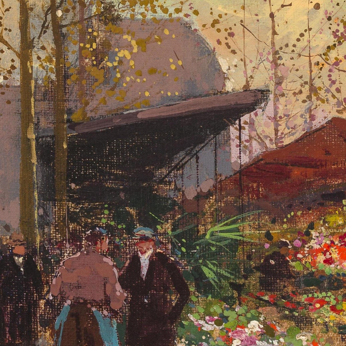 detail of the fine art reproduction from the centre