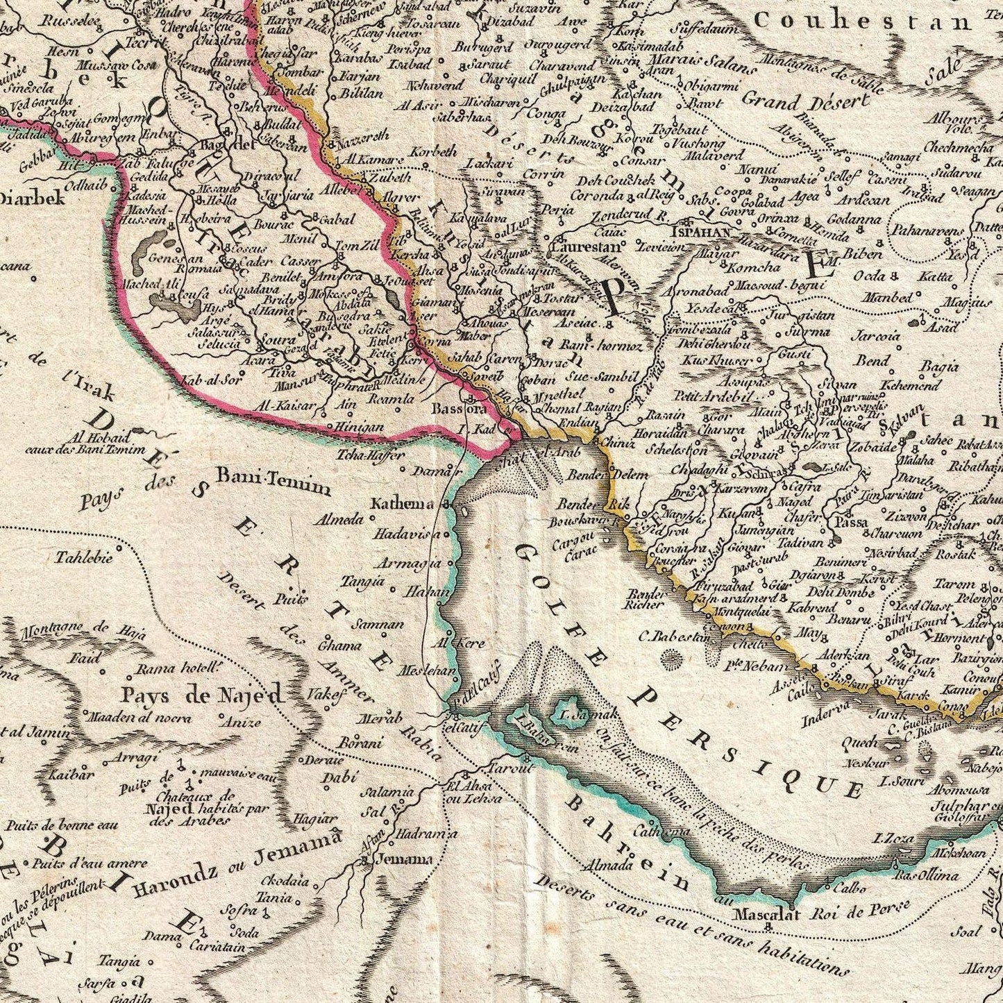 detail of the map from the centre