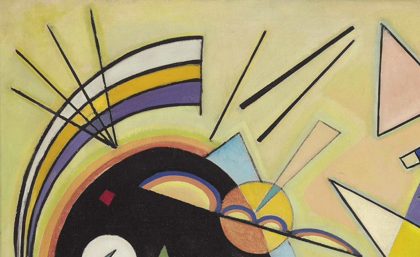detail of the fine art reproduction from the top left corner