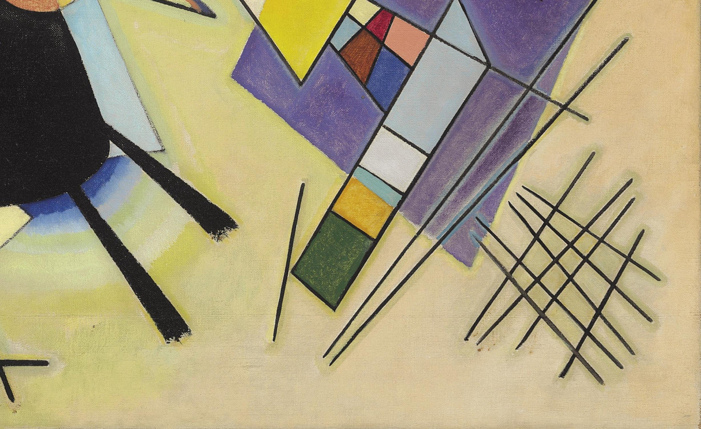 detail of the fine art reproduction from the bottom right corner