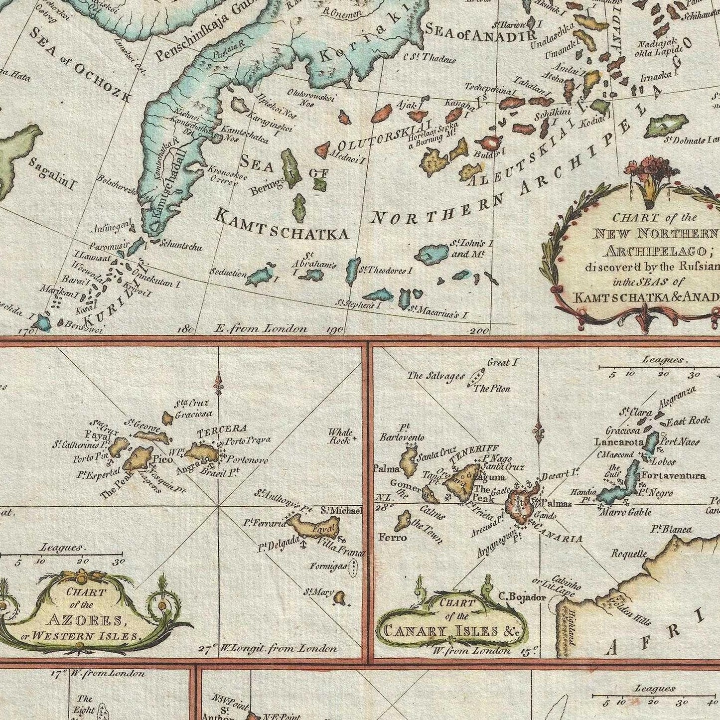 detail of the map from the centre