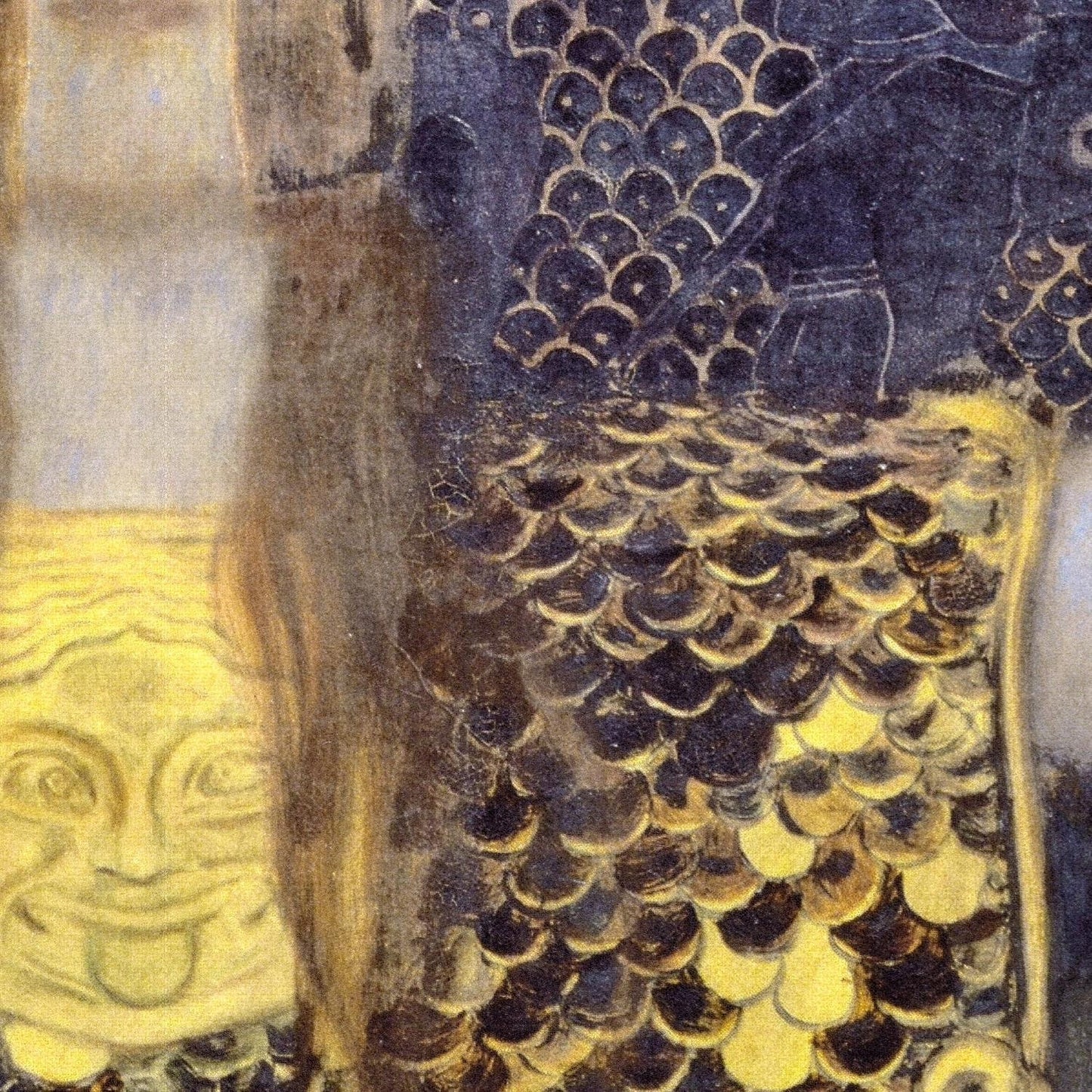 detail of the fine art reproduction from the centre