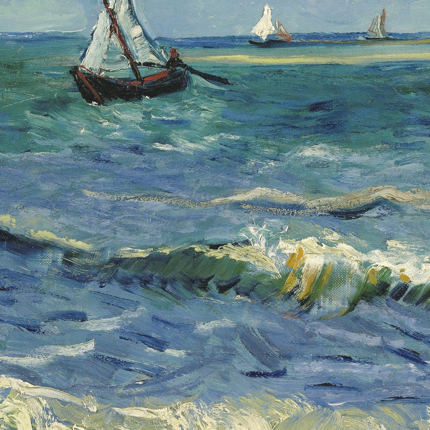 detail of the fine art reproduction from the centre