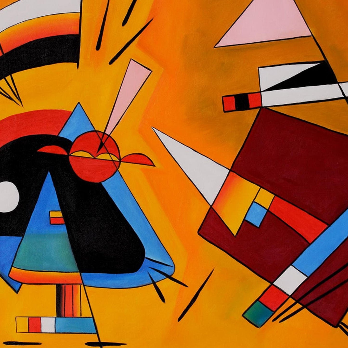 detail of the fine art reproduction from the centre