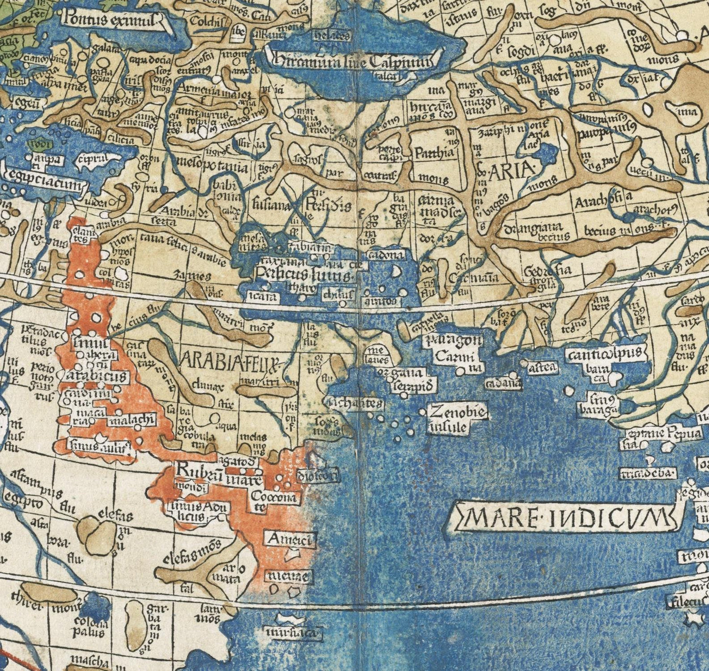 detail of the map from the centre