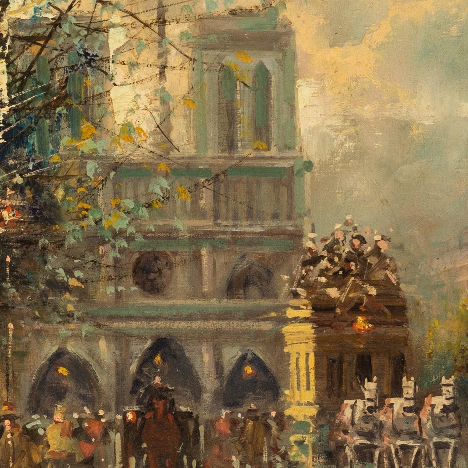 detail of the fine art reproduction from the centre