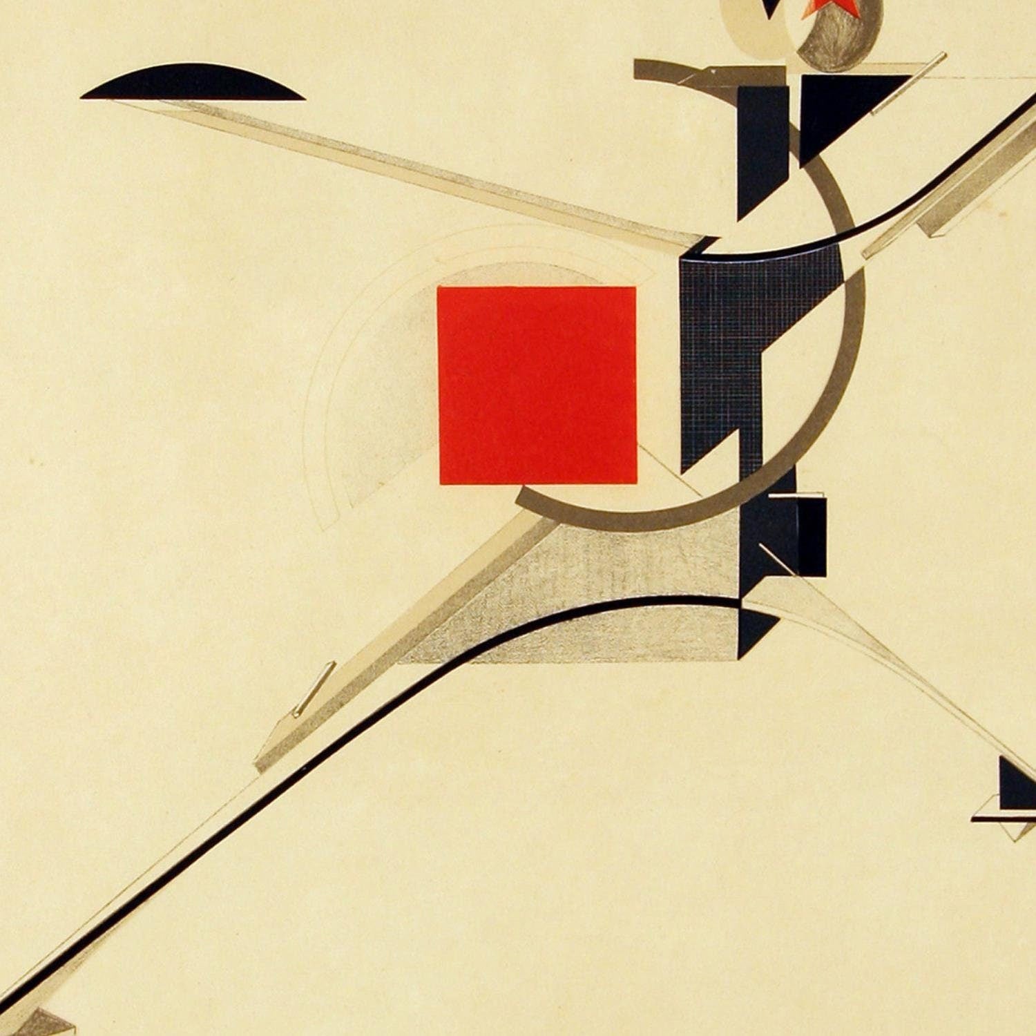 detail of the fine art reproduction from the centre