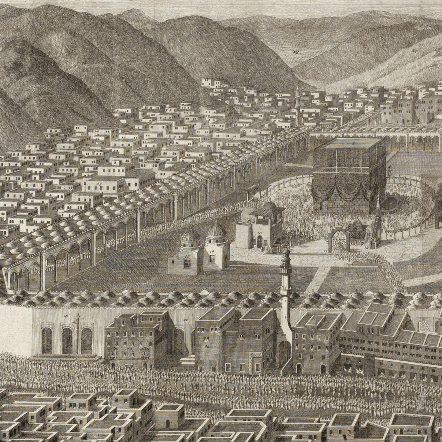 detail of the map from the centre