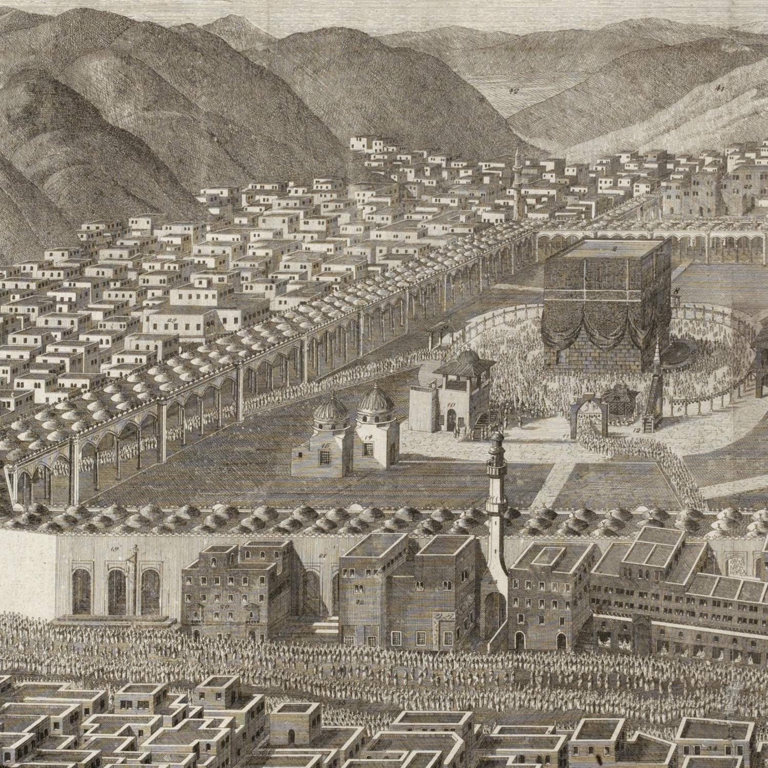 detail of the map from the centre
