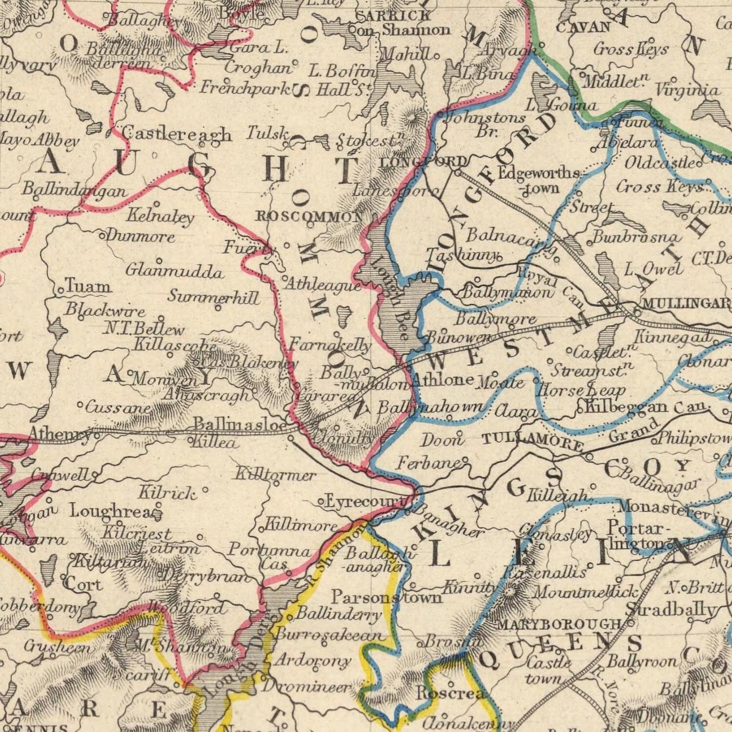 detail of the map from the centre