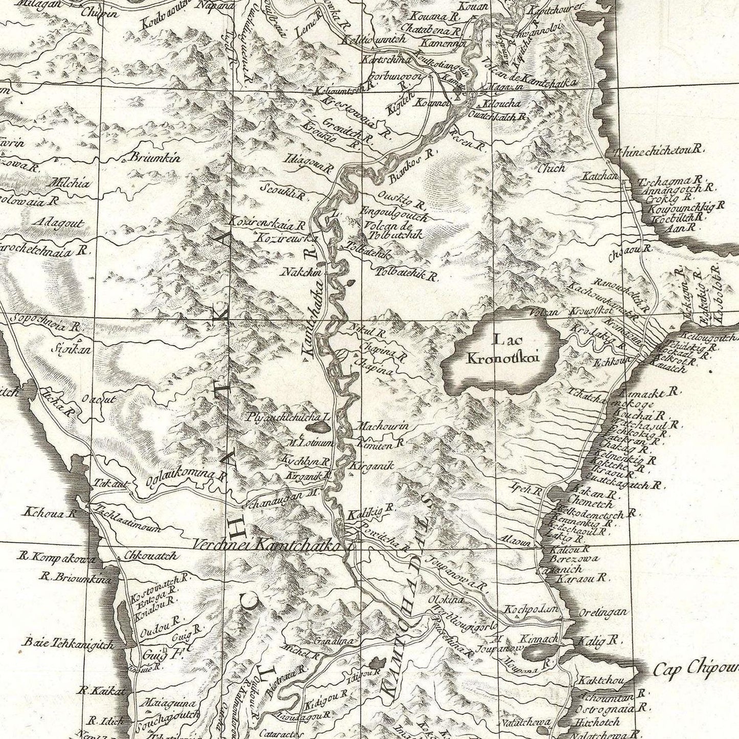 detail of the map from the centre