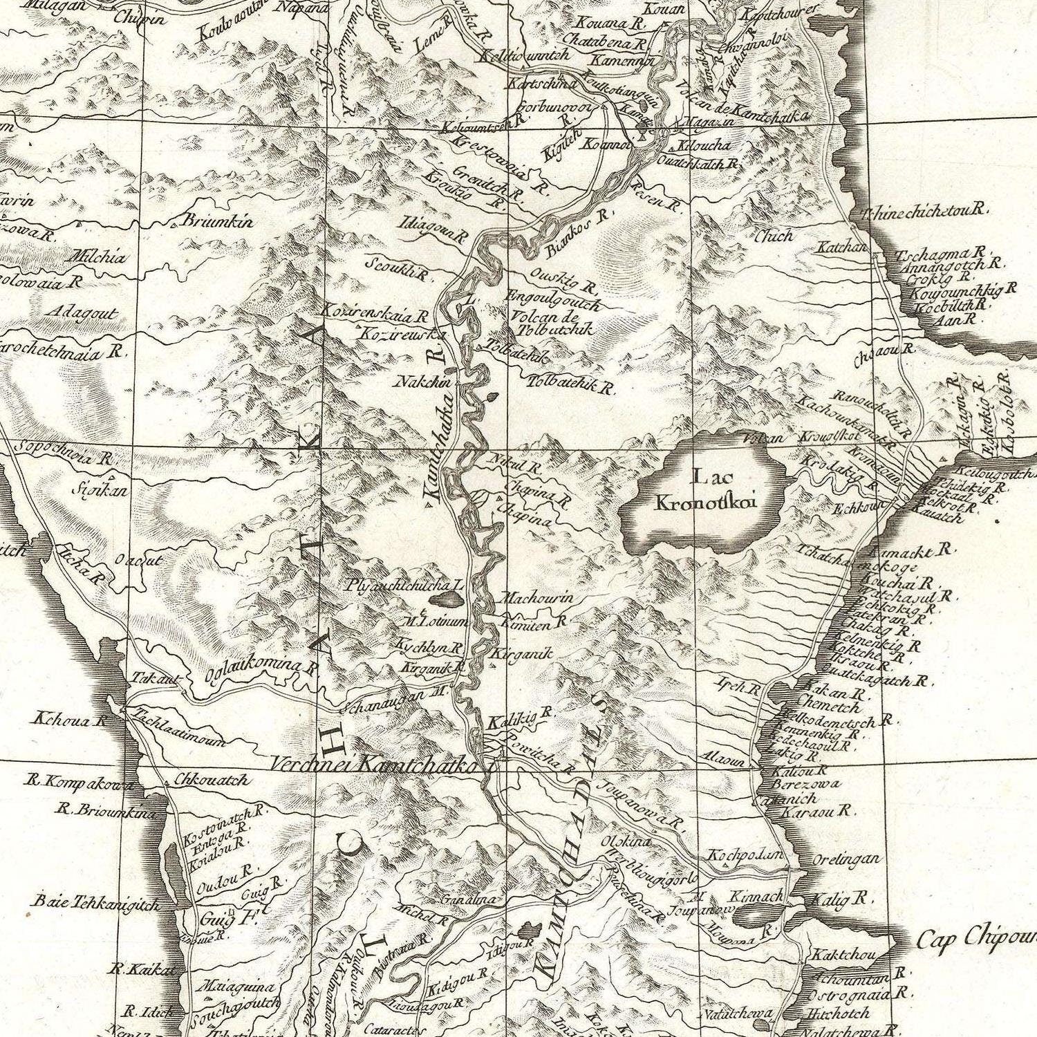detail of the map from the centre