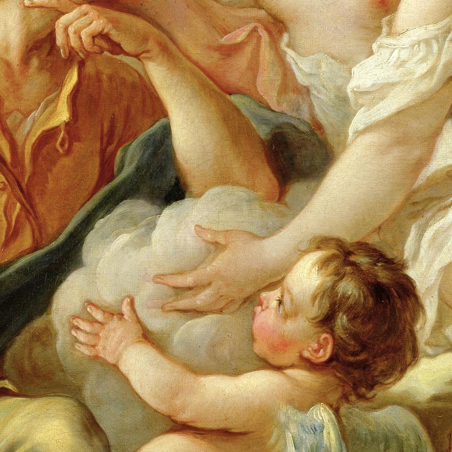 detail of the fine art reproduction from the centre