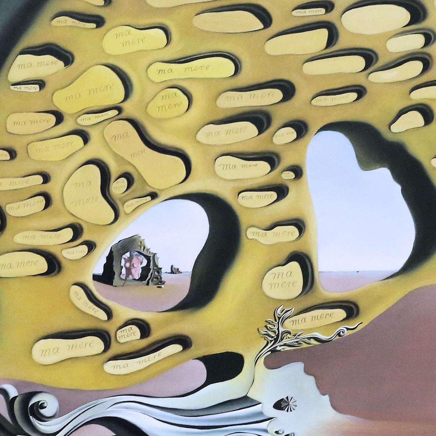 detail of the fine art reproduction from the centre