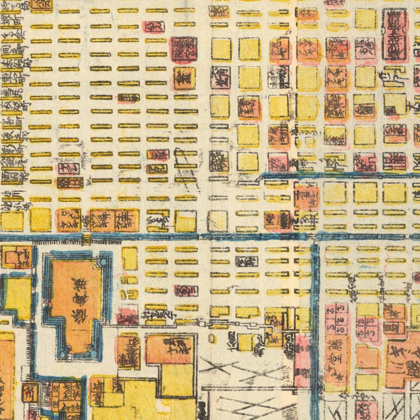 detail of the map from the centre