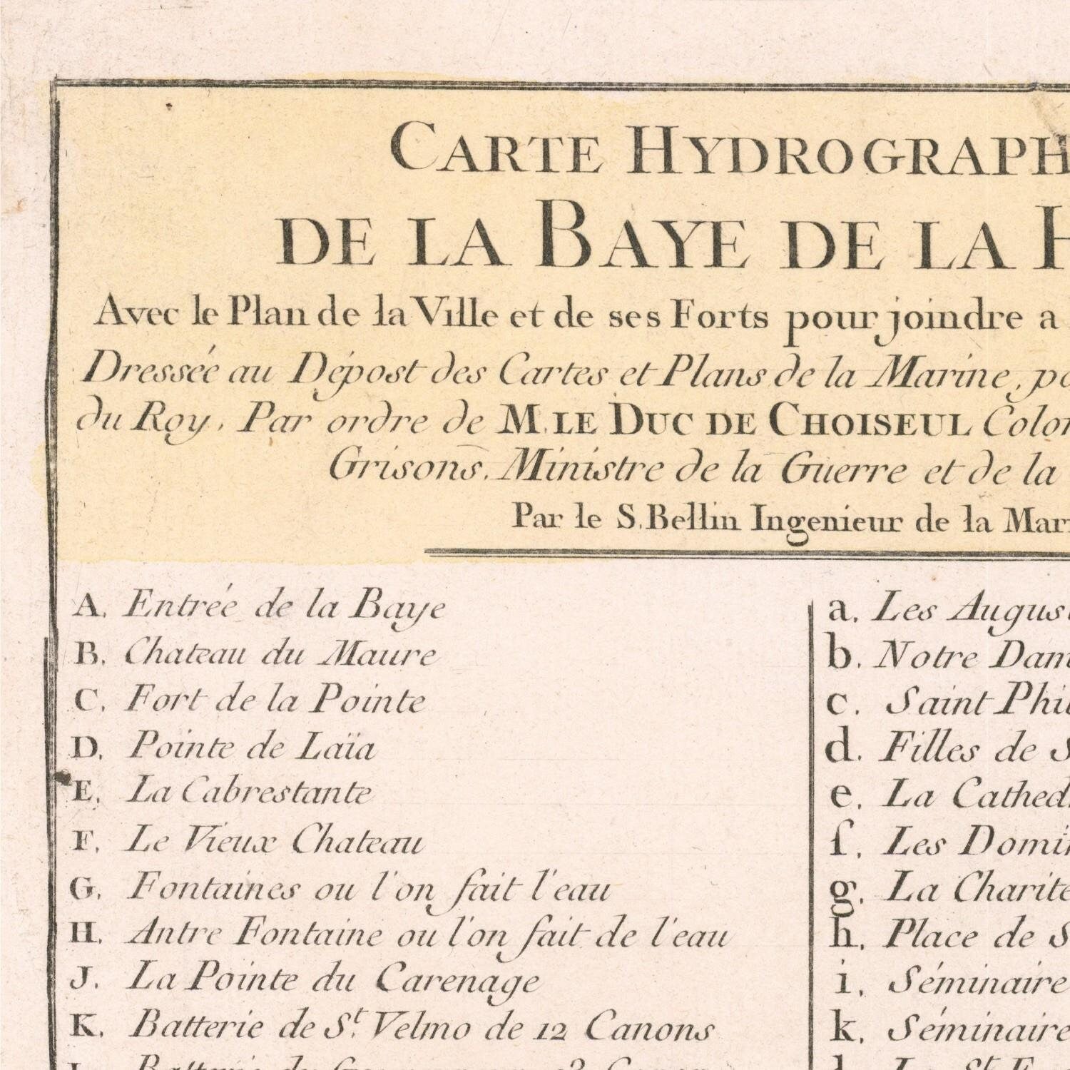detail of the map from the top left corner