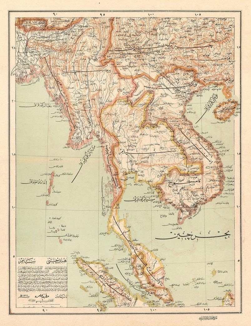 presentation of the map reproduction without a frame