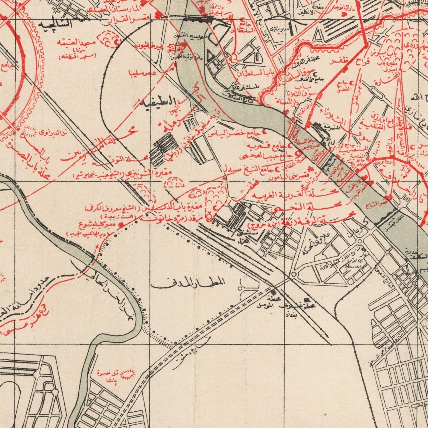 detail of the map from the centre