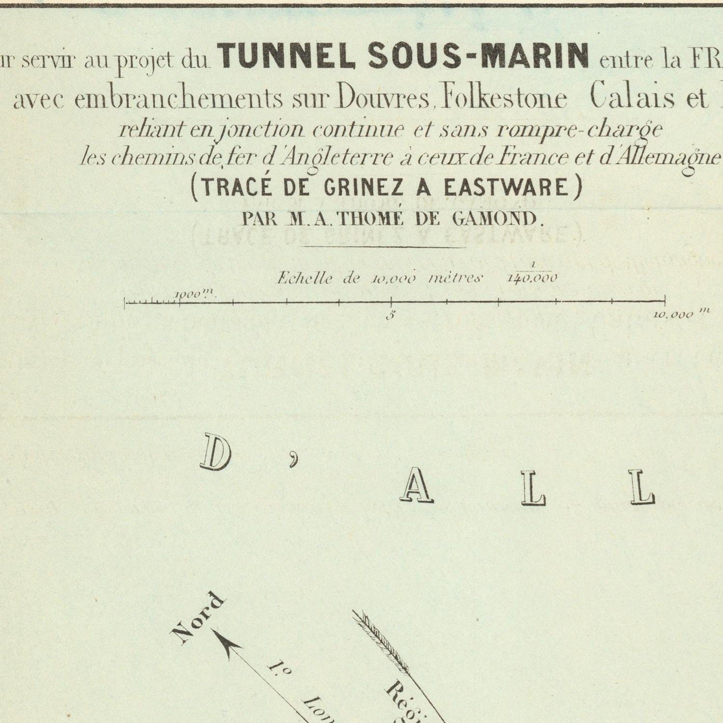 detail of the map from the centre