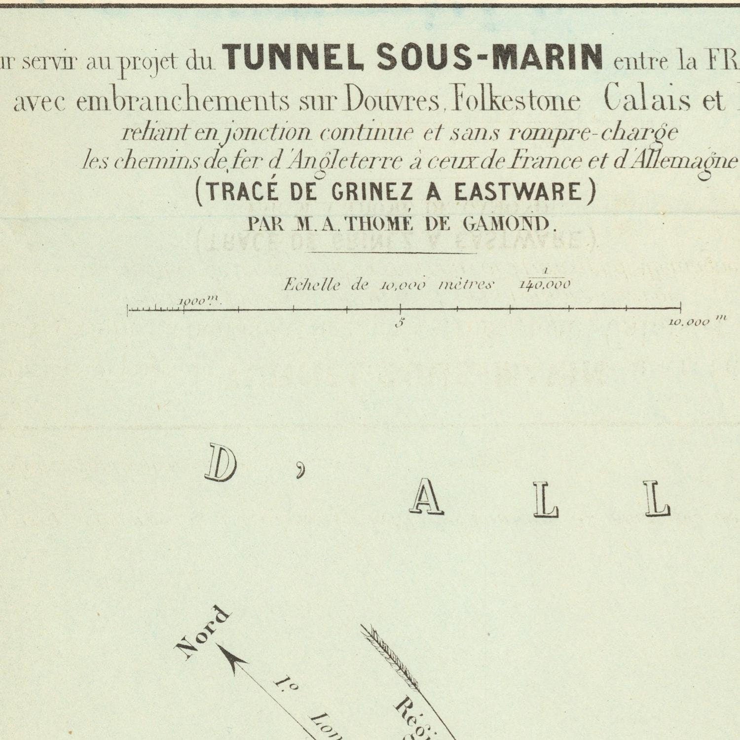 detail of the map from the centre
