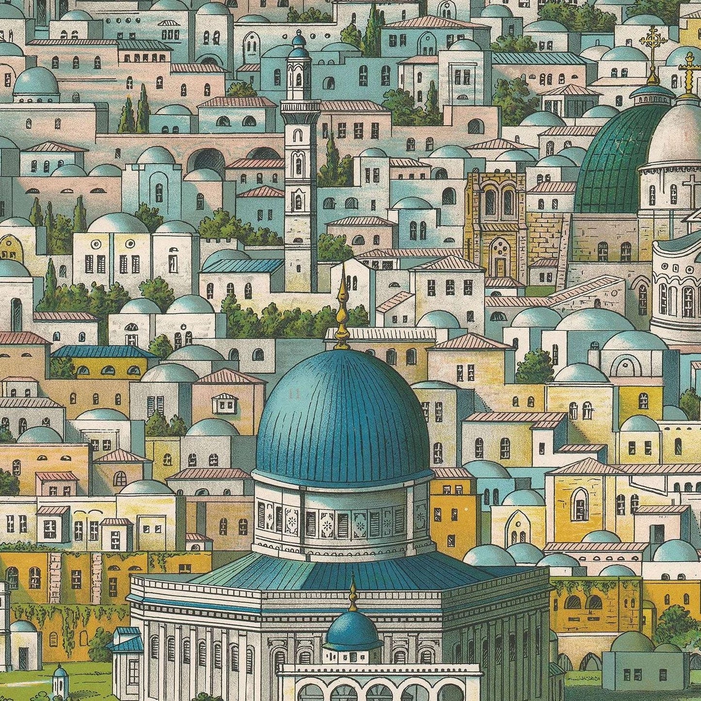 detail of the map from the centre