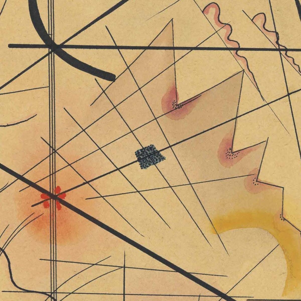 detail of the fine art reproduction from the centre