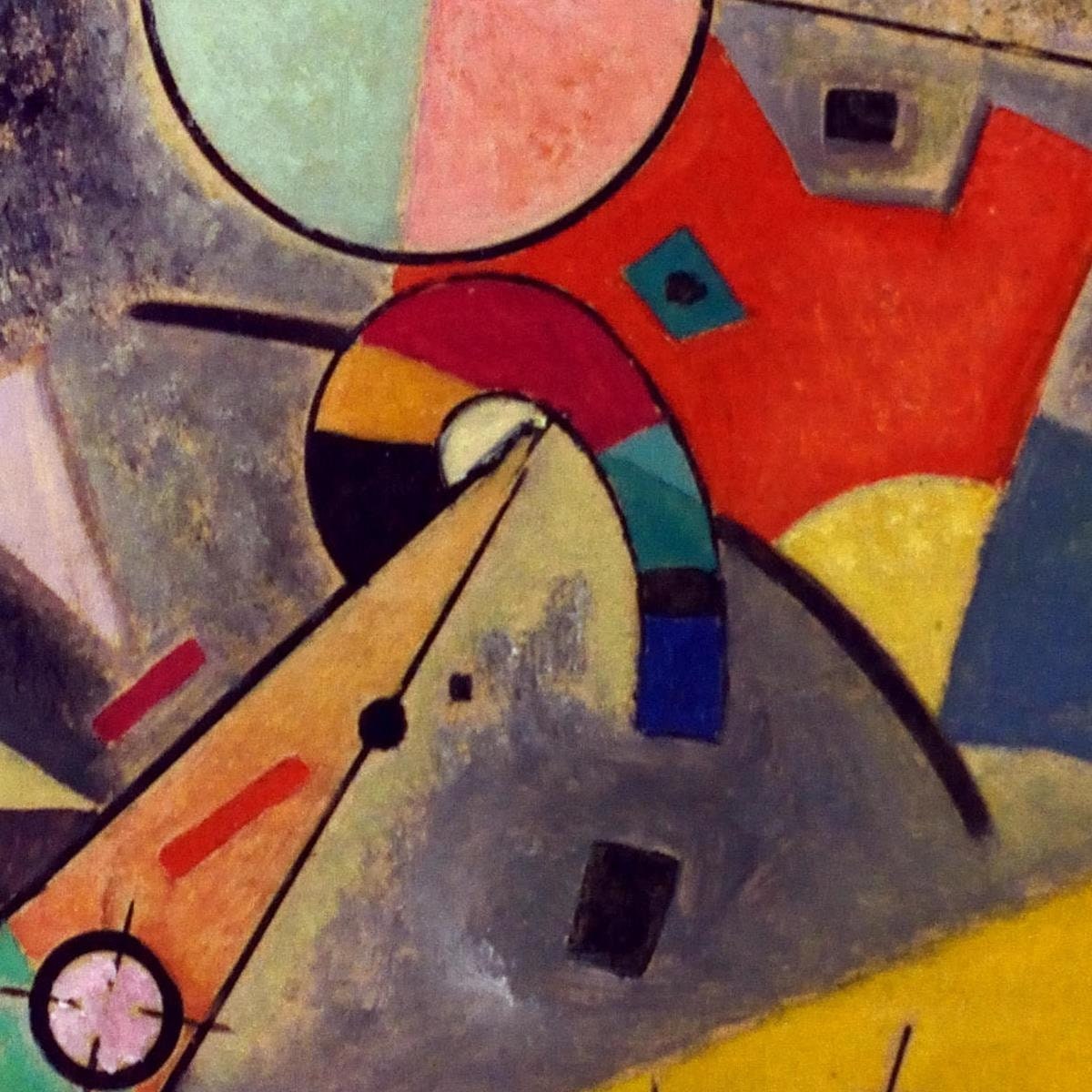 detail of the fine art reproduction from the centre