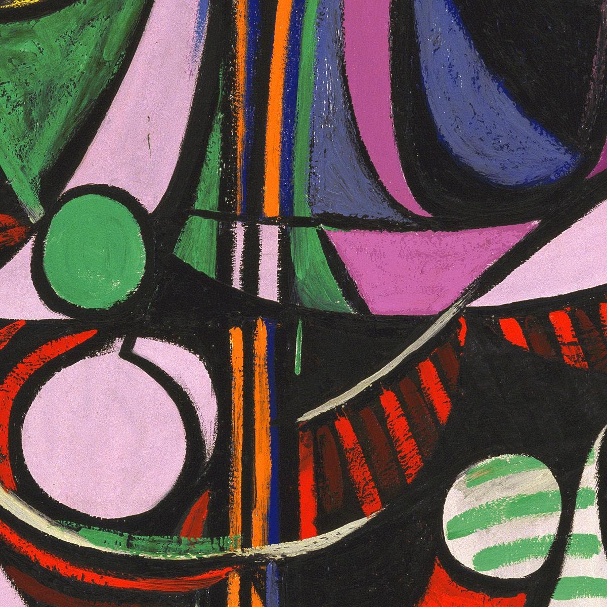 detail of the fine art reproduction from the centre