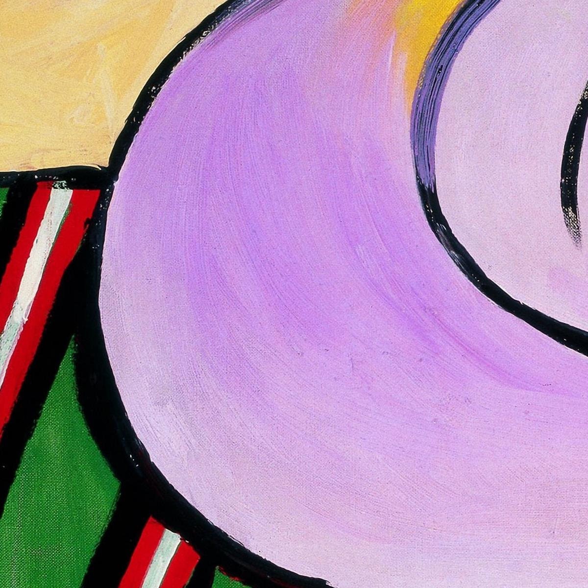 detail of the fine art reproduction from the centre left