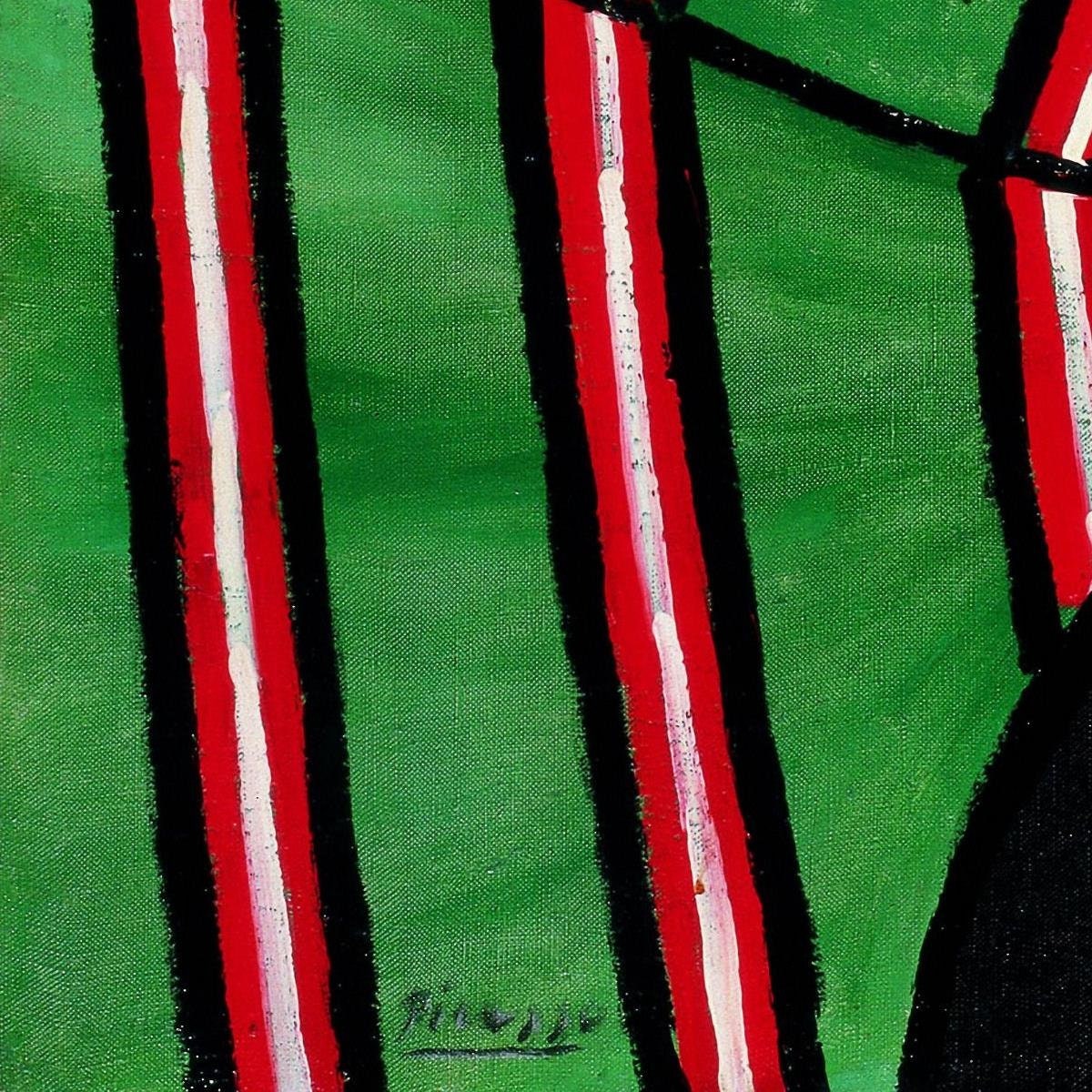 detail of the fine art reproduction from the bottom left corner