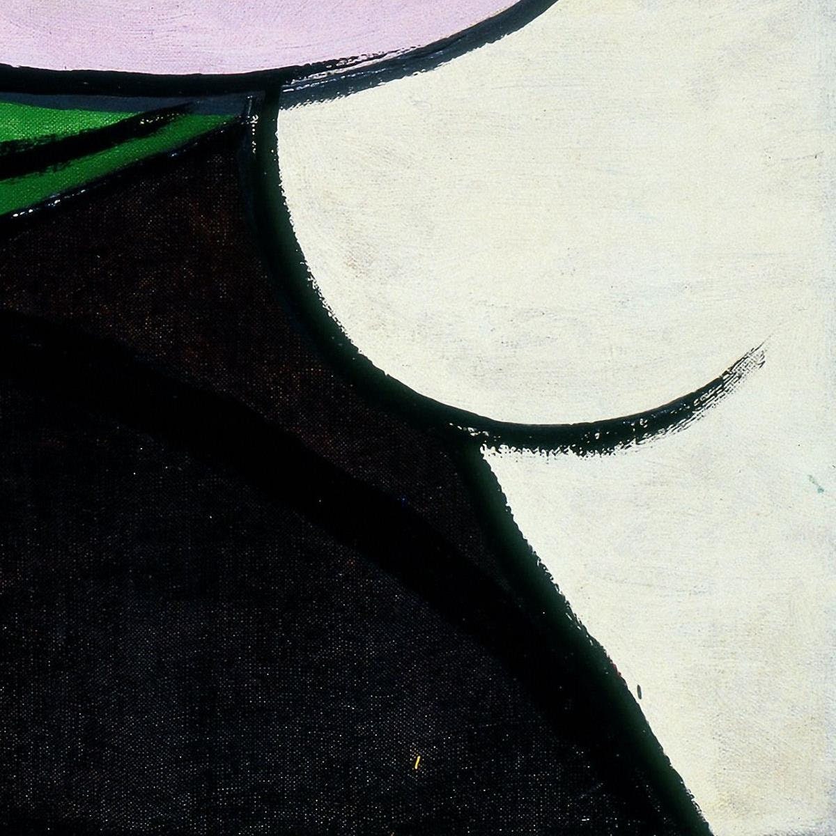 detail of the fine art reproduction from the bottom right corner