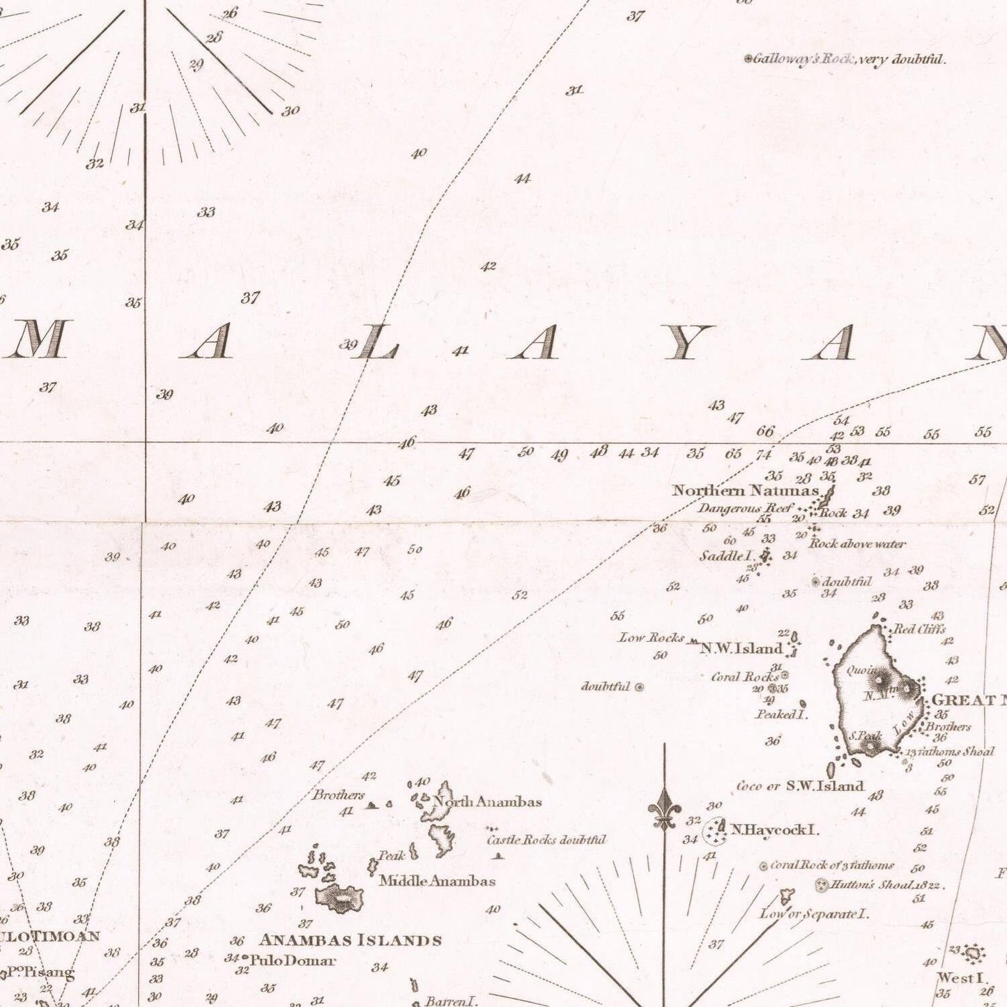detail of the map from the centre