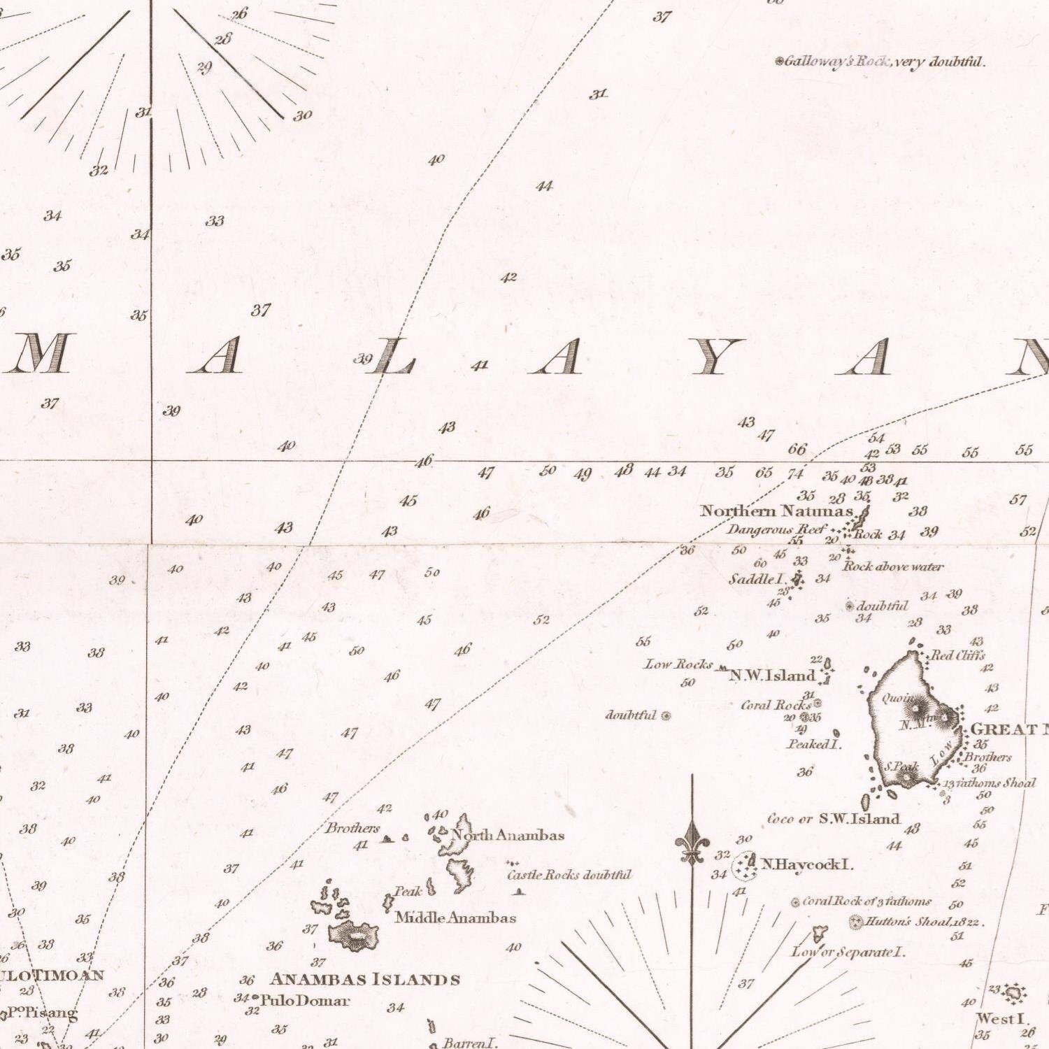 detail of the map from the centre