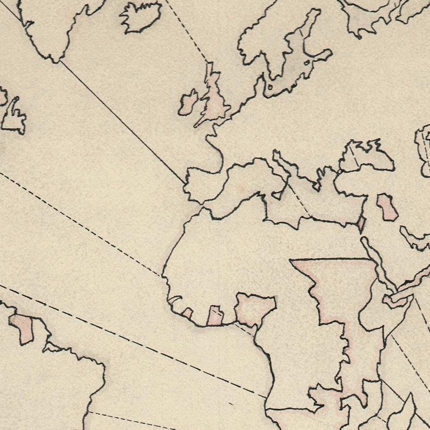 detail of the map from the centre