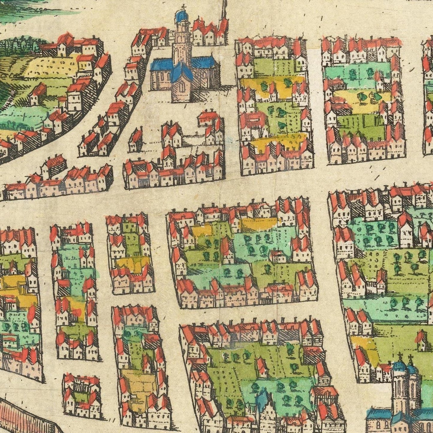 detail of the map from the centre