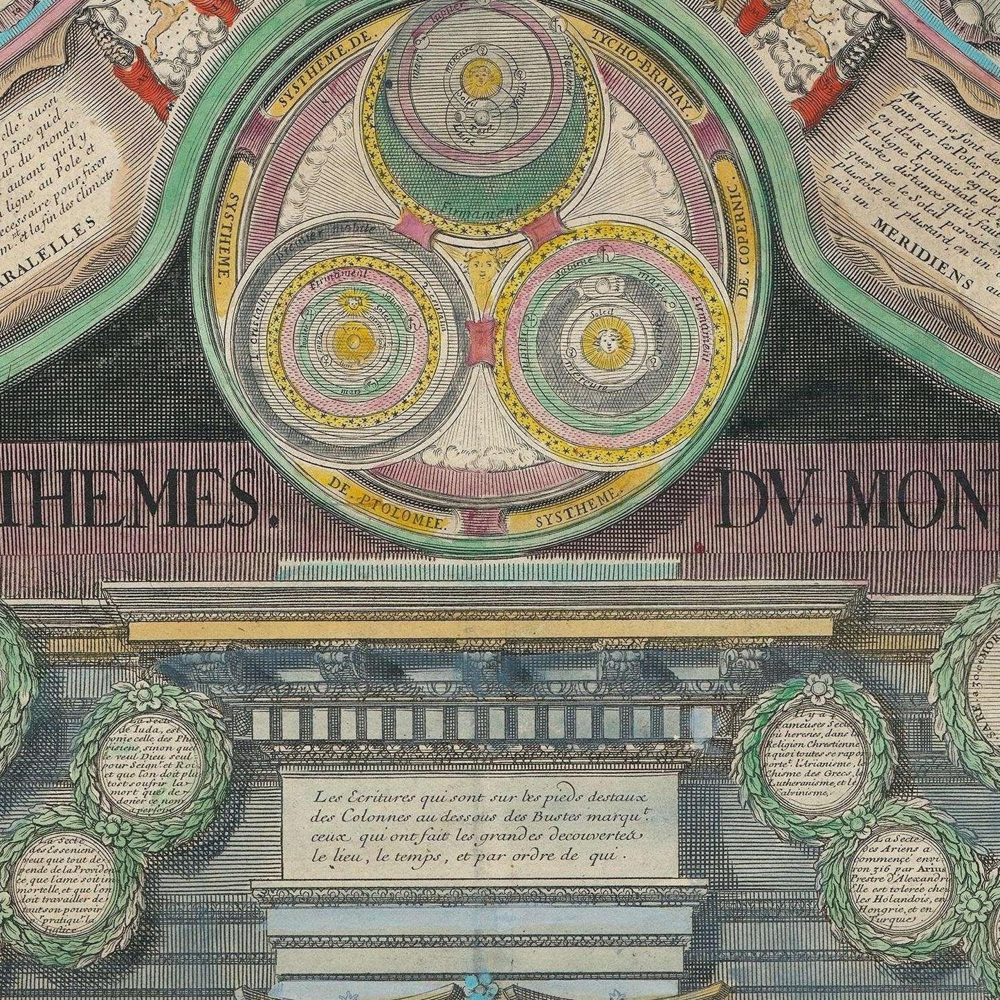 detail of the map from the centre