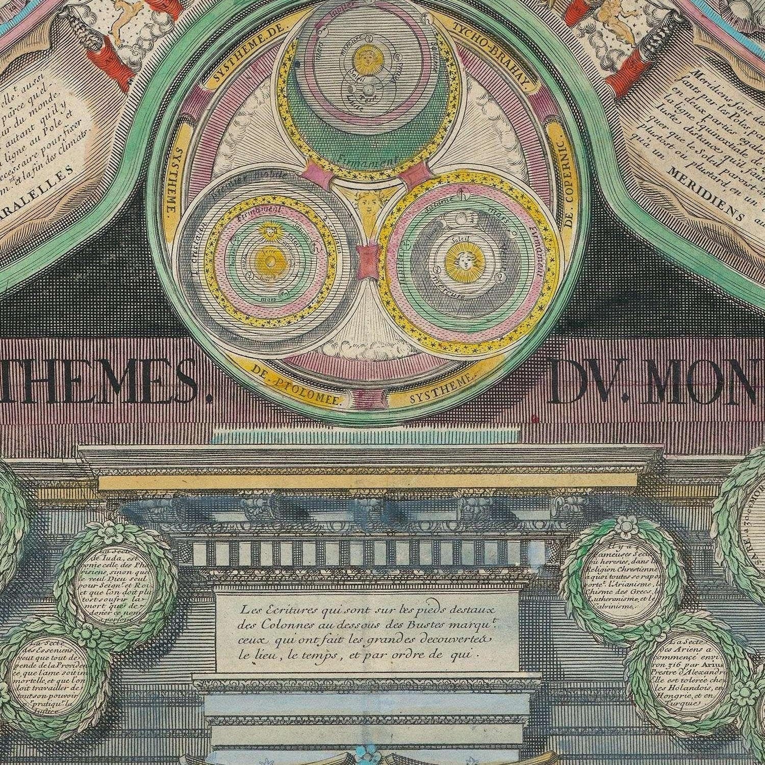 detail of the map from the centre