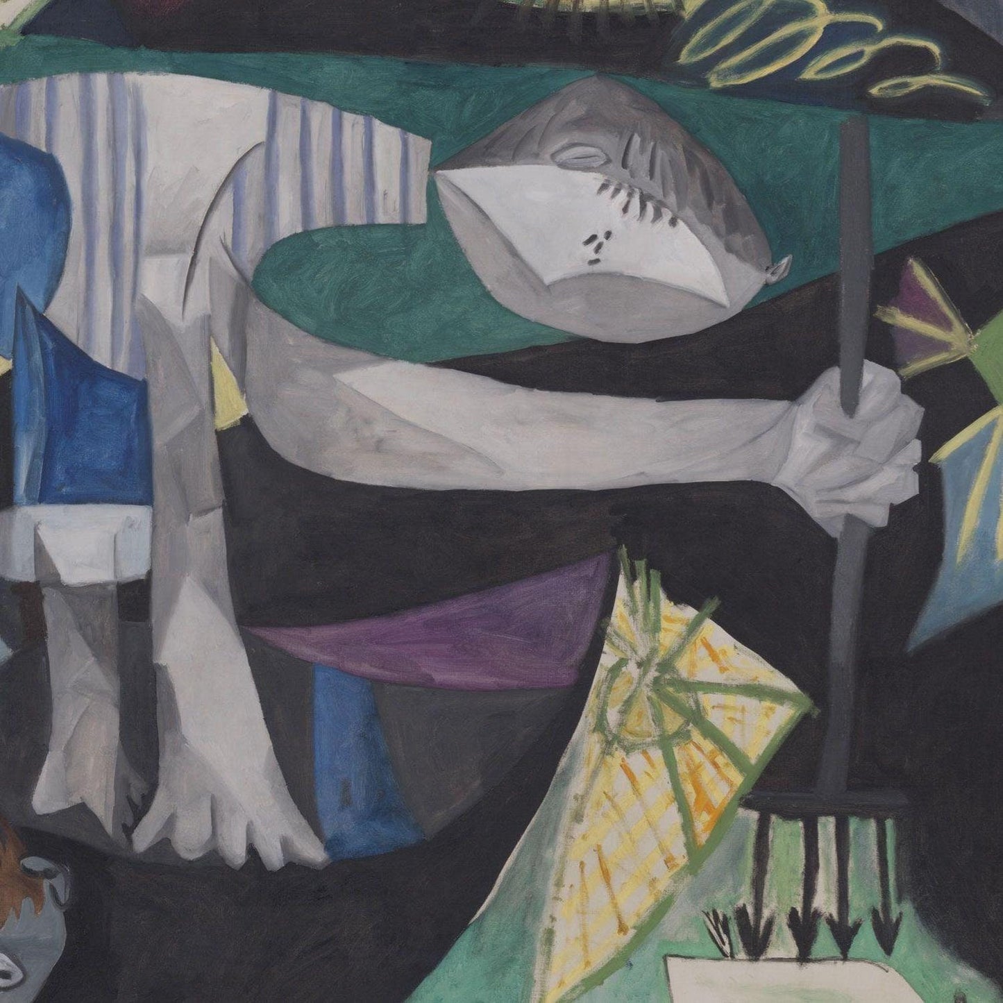 detail of the fine art reproduction from the centre