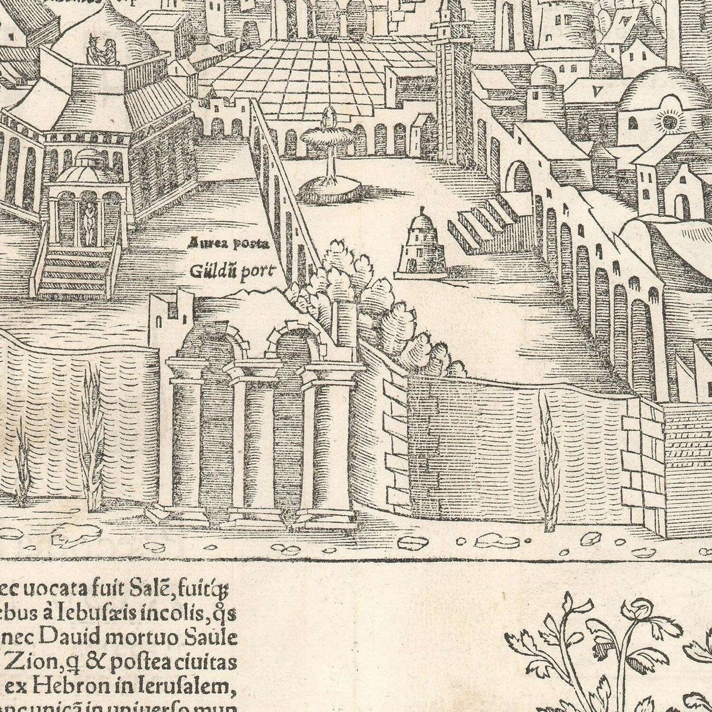 detail of the map from the centre