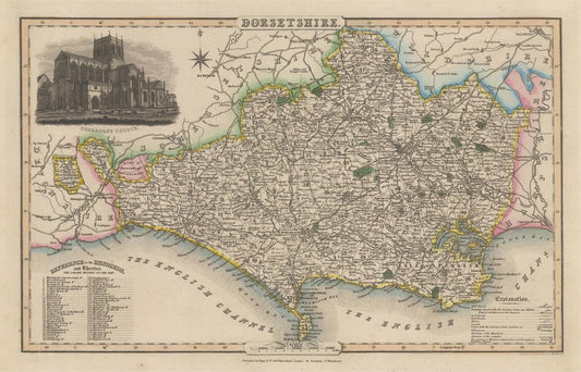 presentation of the map reproduction without a frame