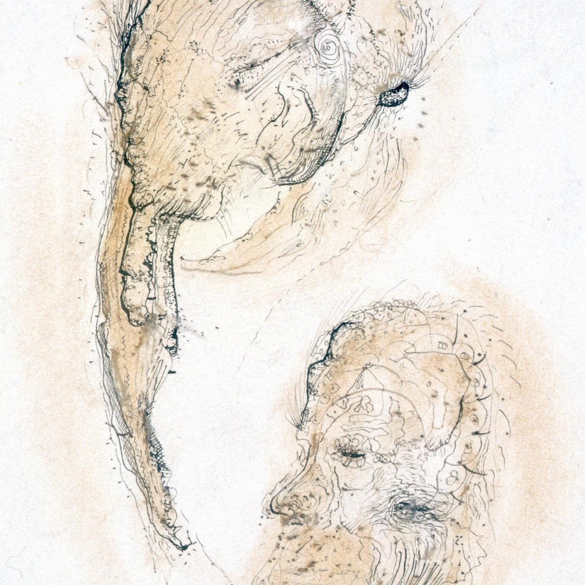 detail of the fine art reproduction from the centre